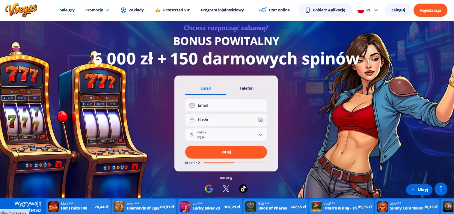 Rejestracja konta i bezpieczne logowanie w Vulkan Vegas PL