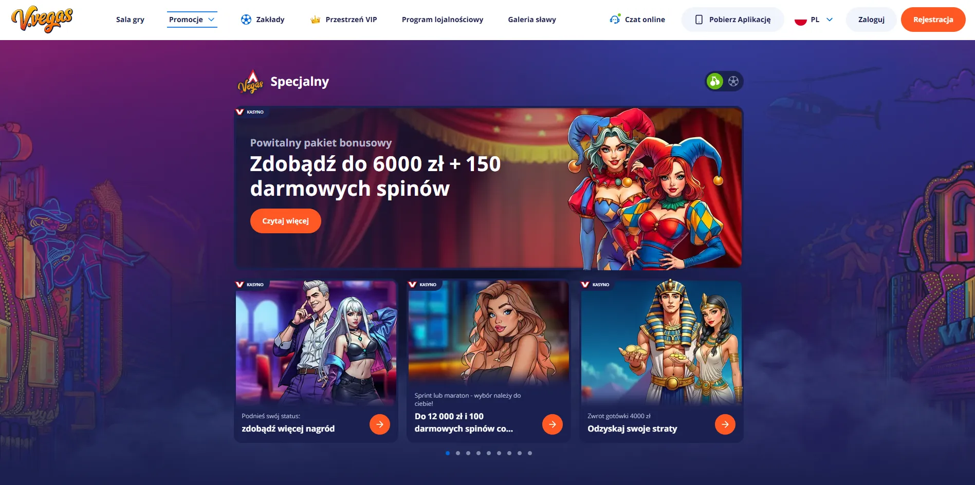 Bonusy i promocje Vulkan Vegas Casino